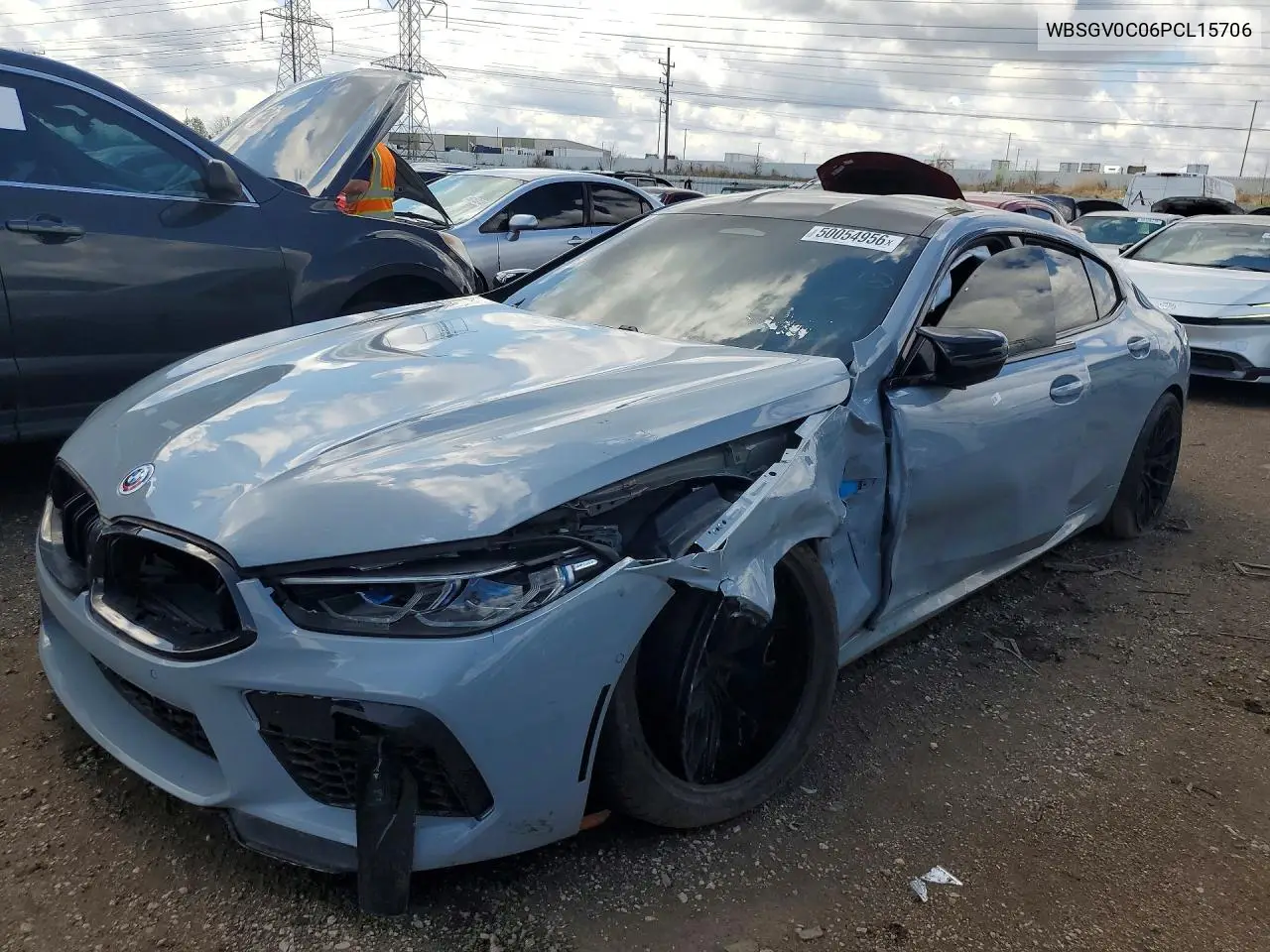 2023 BMW M8 VIN: WBSGV0C06PCL15706 Lot: 50054956