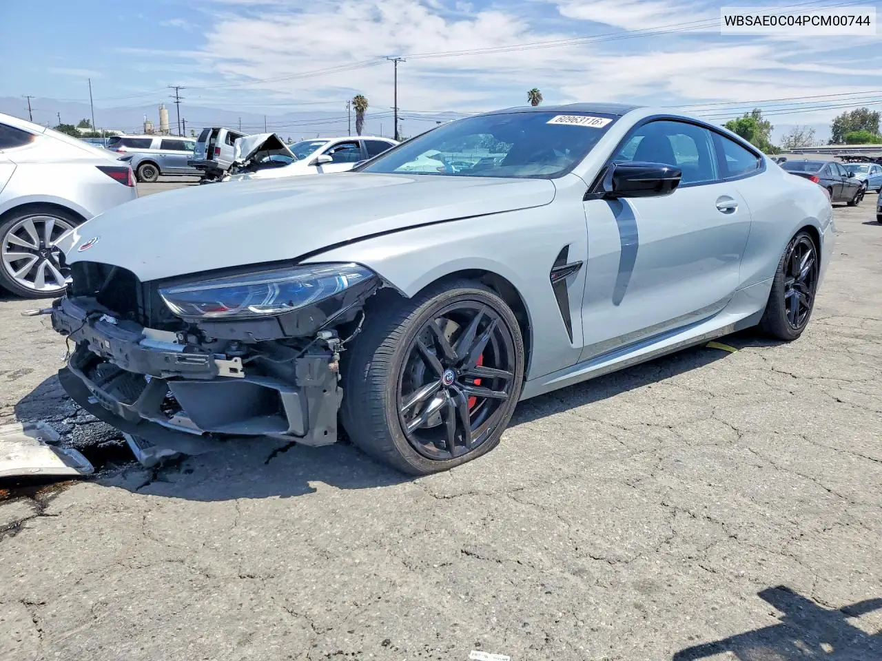 2023 BMW M8 VIN: WBSAE0C04PCM00744 Lot: 60963116