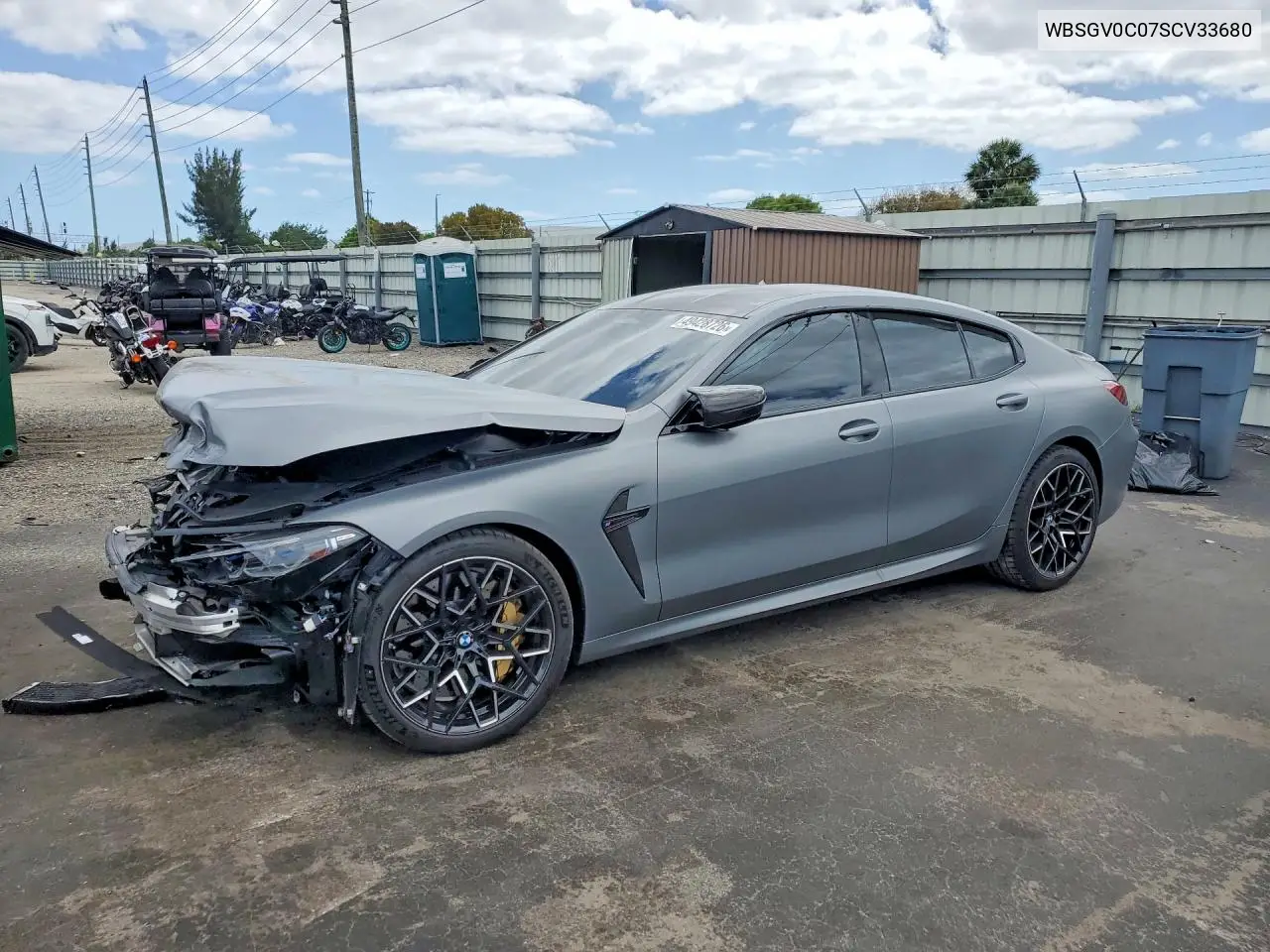 2025 BMW M8 VIN: WBSGV0C07SCV33680 Lot: 49428726