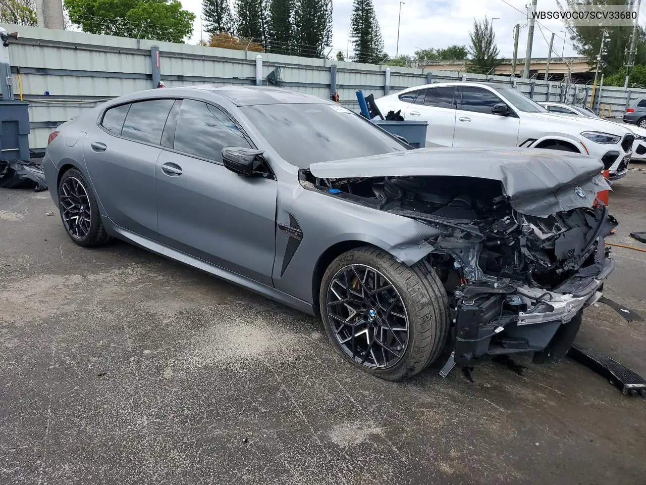 2025 BMW M8 VIN: WBSGV0C07SCV33680 Lot: 49428726