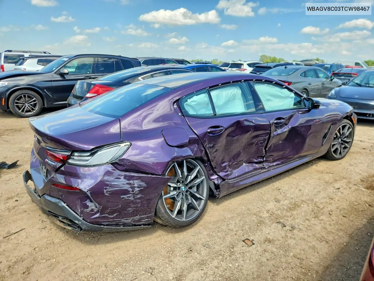 2026 BMW M850Xi VIN: WBAGV8C03TCW98467 Lot: 58941146