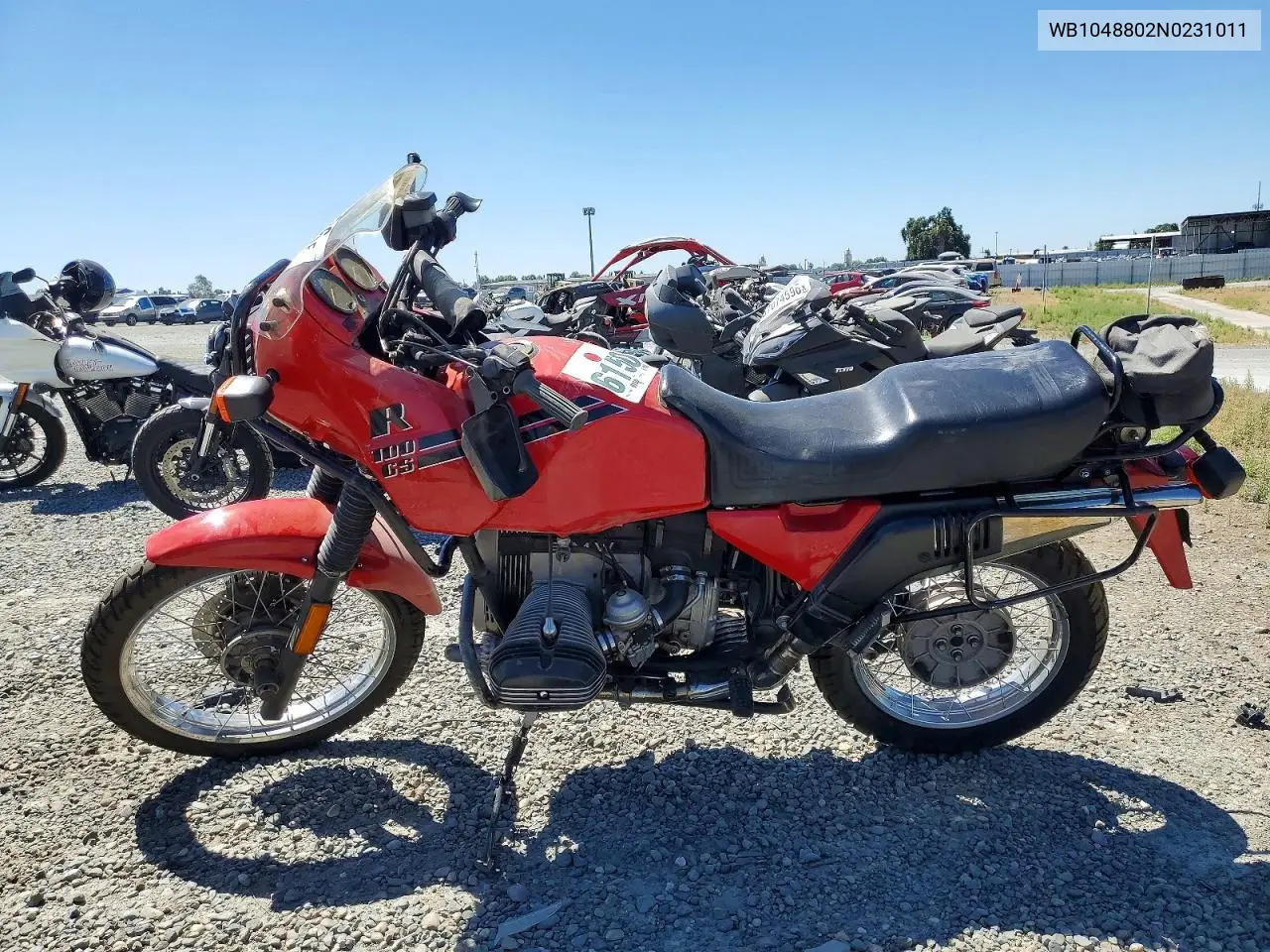 1992 BMW R100 Gs VIN: WB1048802N0231011 Lot: 60210786