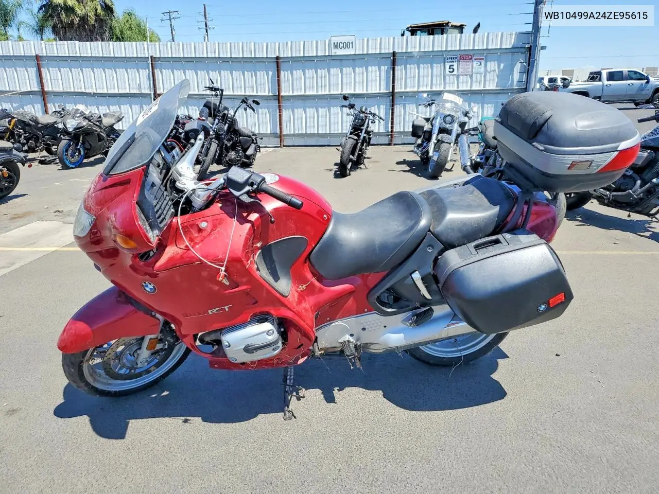 2004 BMW R1150 Rt VIN: WB10499A24ZE95615 Lot: 58913306