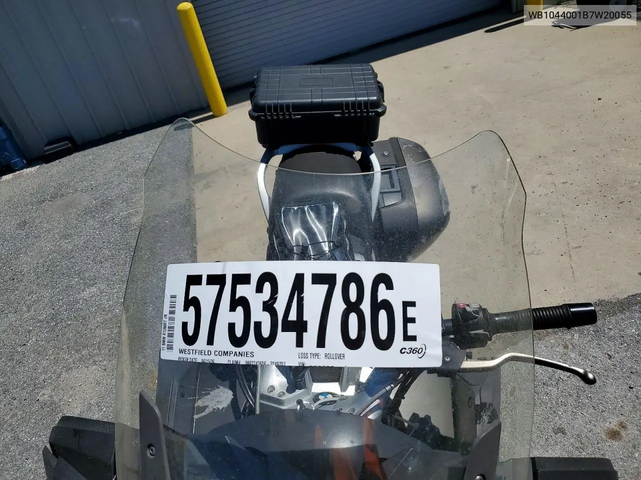 2011 BMW R1200Rt VIN: WB1044001BZW20055 Lot: 57534786