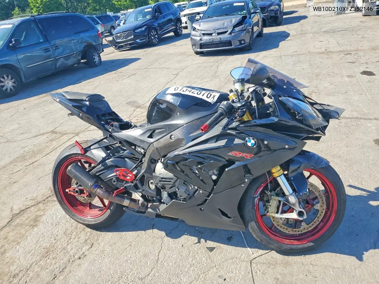 2015 BMW S 1000 Rr VIN: WB10D210XFZ352146 Lot: 61342876