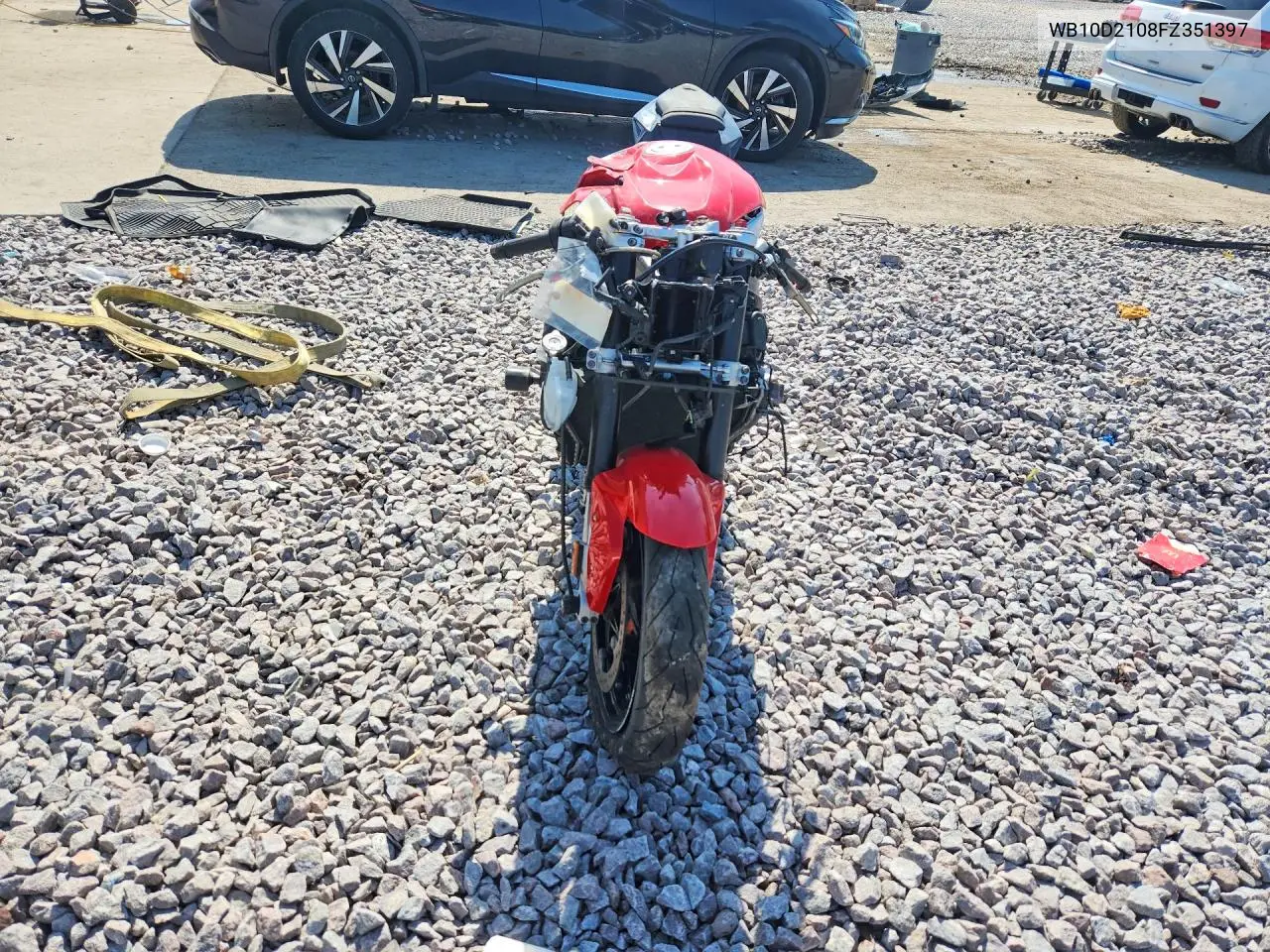 2015 BMW S 1000 Rr VIN: WB10D2108FZ351397 Lot: 61029326