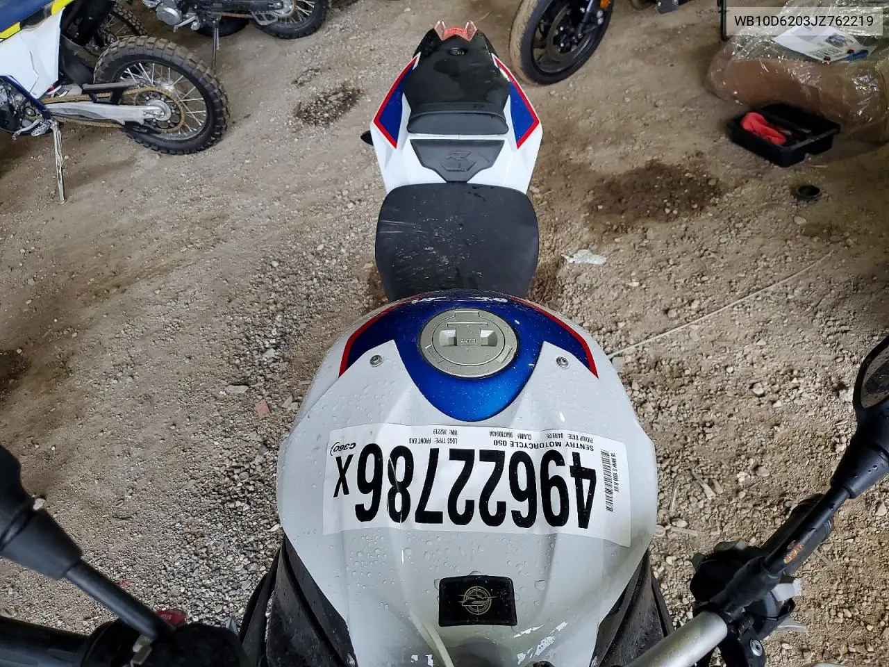 2018 BMW S 1000 R VIN: WB10D6203JZ762219 Lot: 49622786