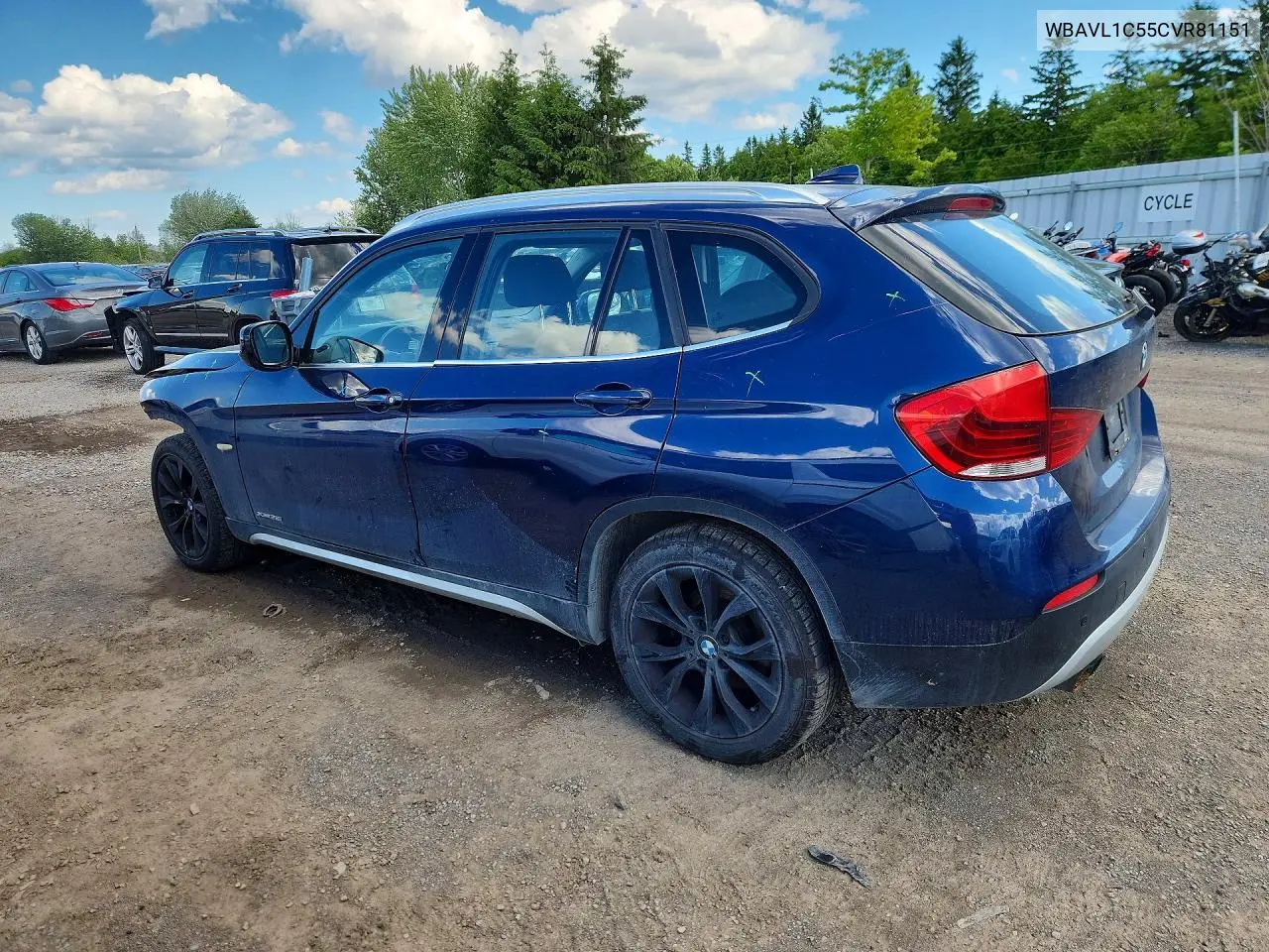 2012 BMW X1 xDrive28I VIN: WBAVL1C55CVR81151 Lot: 57484736
