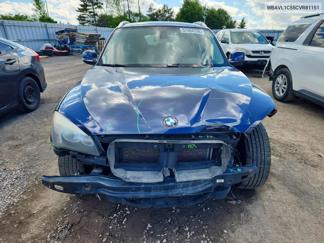 2012 BMW X1 xDrive28I VIN: WBAVL1C55CVR81151 Lot: 57484736