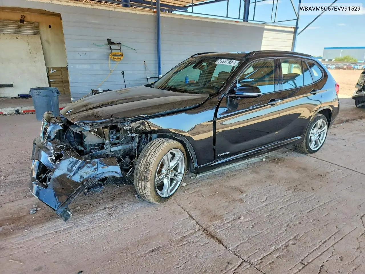 2014 BMW X1 xDrive35I VIN: WBAVM5C57EVV91529 Lot: 59221036