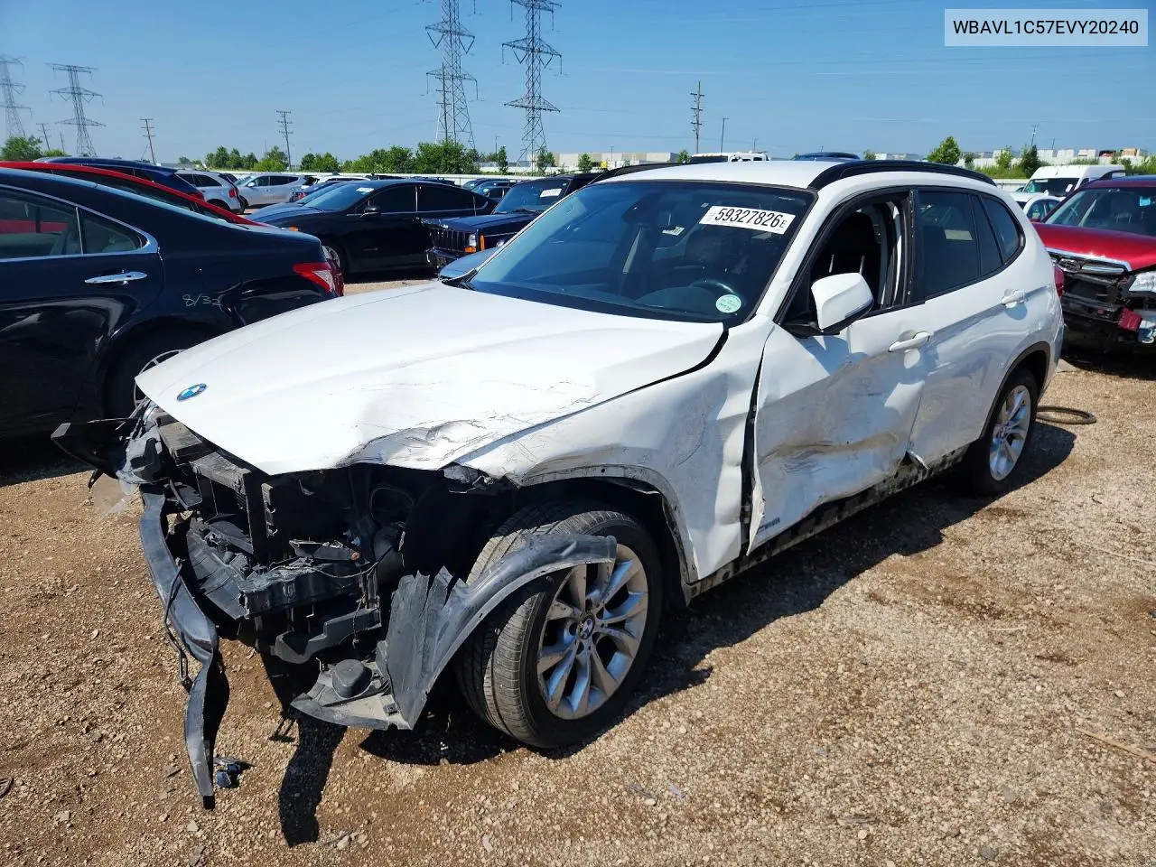 2014 BMW X1 xDrive28I VIN: WBAVL1C57EVY20240 Lot: 59327826