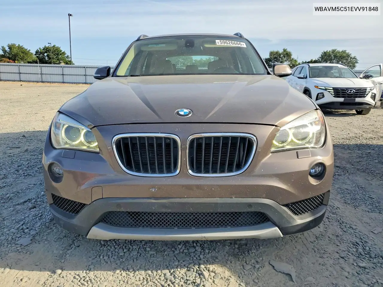 2014 BMW X1 xDrive35I VIN: WBAVM5C51EVV91848 Lot: 59626666