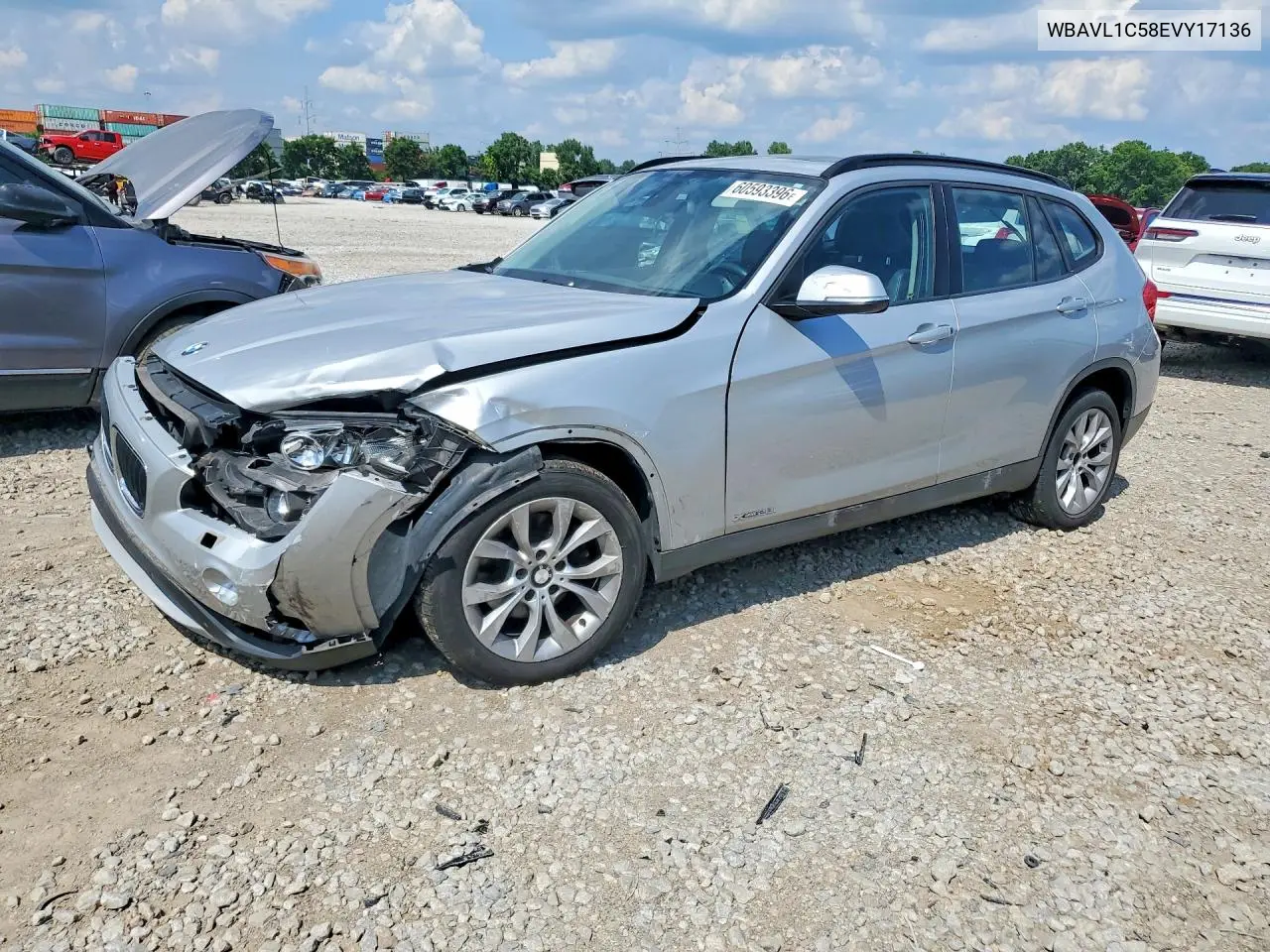 2014 BMW X1 xDrive28I VIN: WBAVL1C58EVY17136 Lot: 60593396