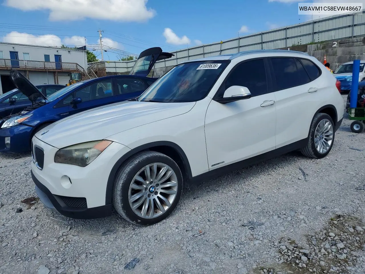 2014 BMW X1 Sdrive28I VIN: WBAVM1C58EVW48667 Lot: 61009636