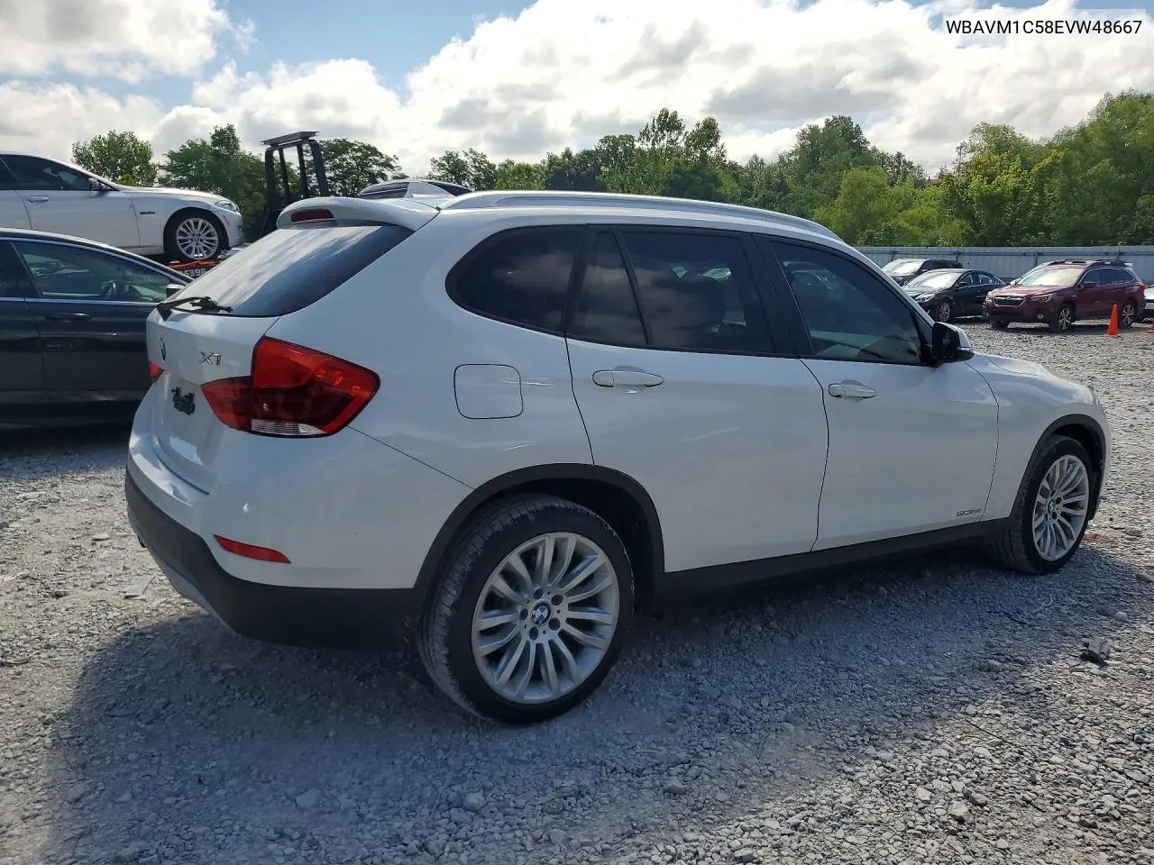 2014 BMW X1 Sdrive28I VIN: WBAVM1C58EVW48667 Lot: 61009636
