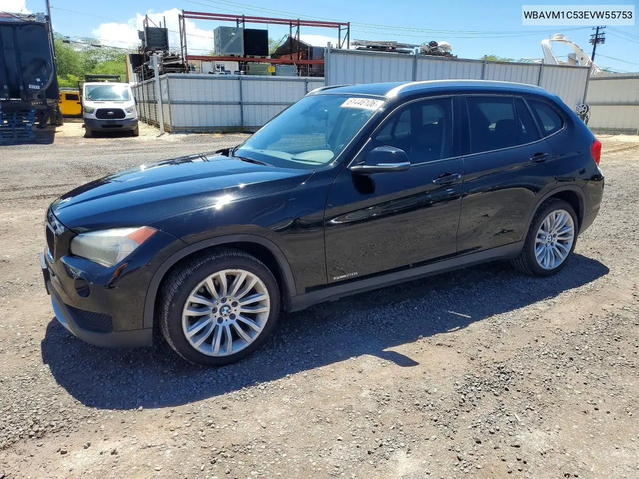 2014 BMW X1 Sdrive28I VIN: WBAVM1C53EVW55753 Lot: 61446106