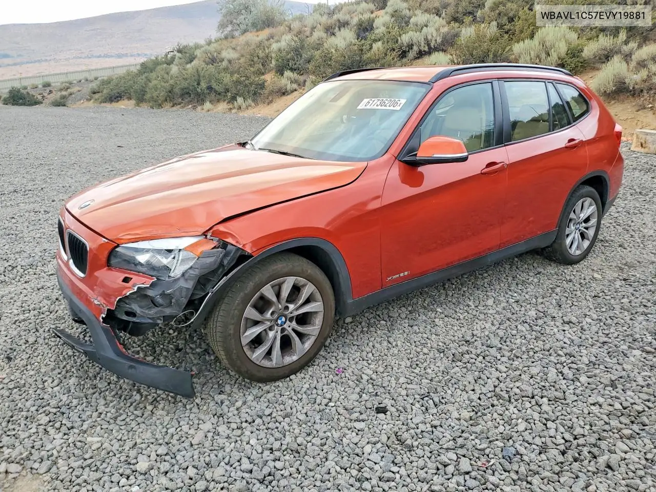2014 BMW X1 xDrive28I VIN: WBAVL1C57EVY19881 Lot: 61736206