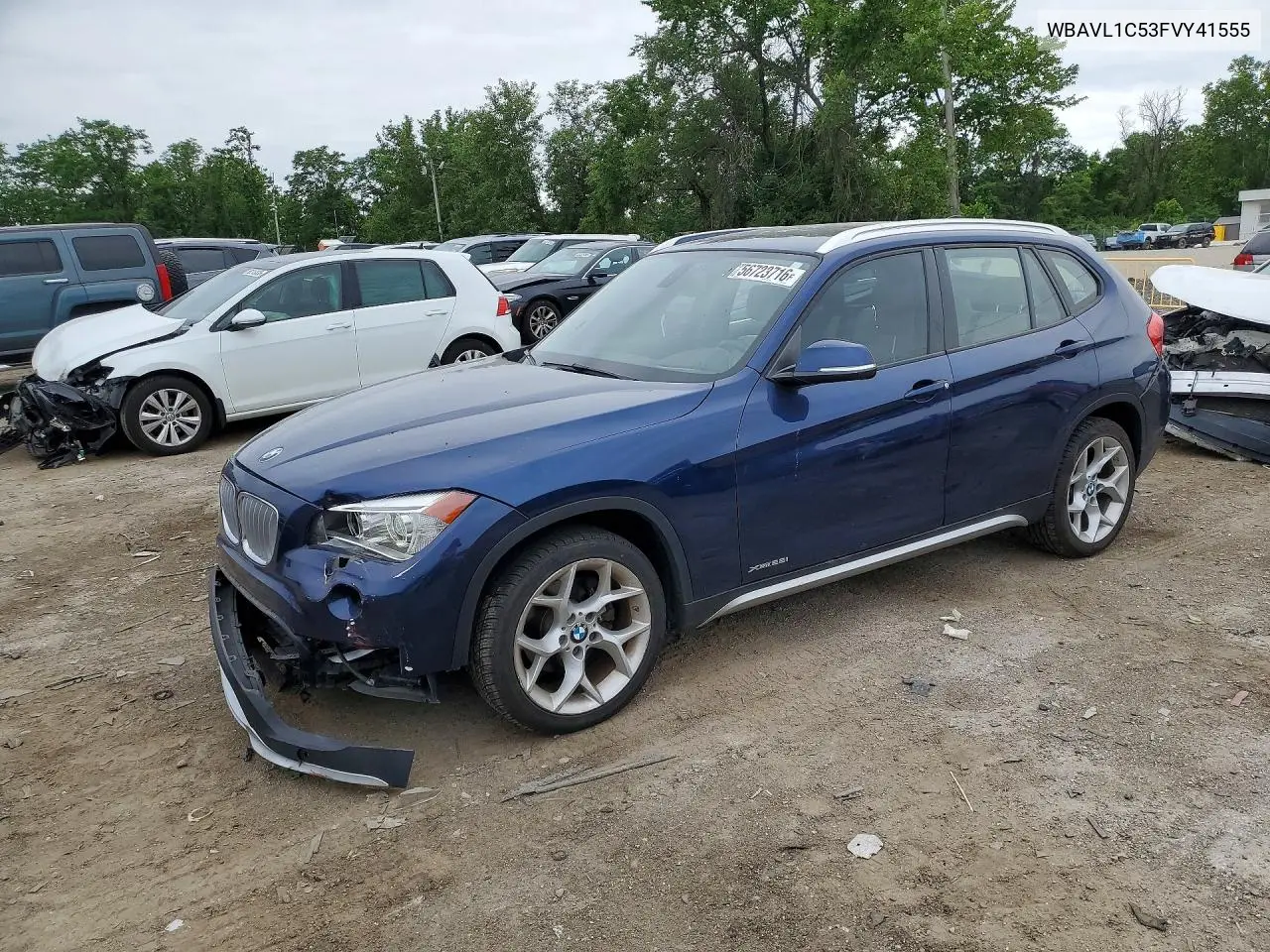 2015 BMW X1 xDrive28I VIN: WBAVL1C53FVY41555 Lot: 56723716