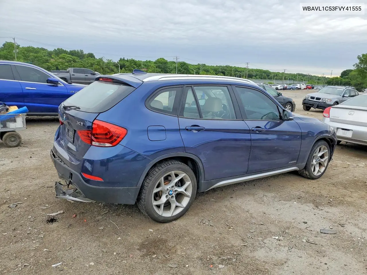 2015 BMW X1 xDrive28I VIN: WBAVL1C53FVY41555 Lot: 56723716