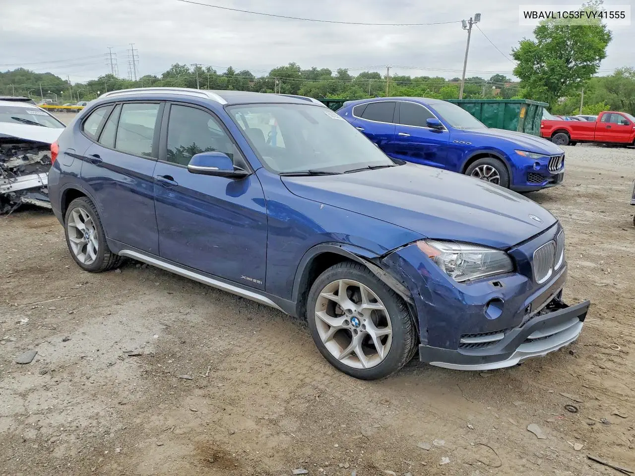 2015 BMW X1 xDrive28I VIN: WBAVL1C53FVY41555 Lot: 56723716