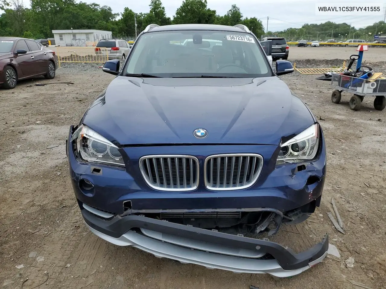 2015 BMW X1 xDrive28I VIN: WBAVL1C53FVY41555 Lot: 56723716