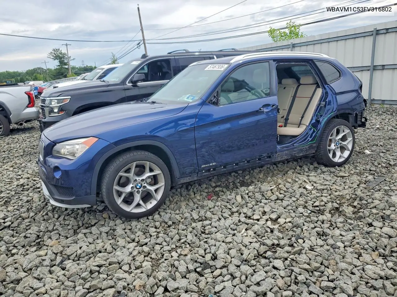 2015 BMW X1 Sdrive28I VIN: WBAVM1C53FV316802 Lot: 57467936