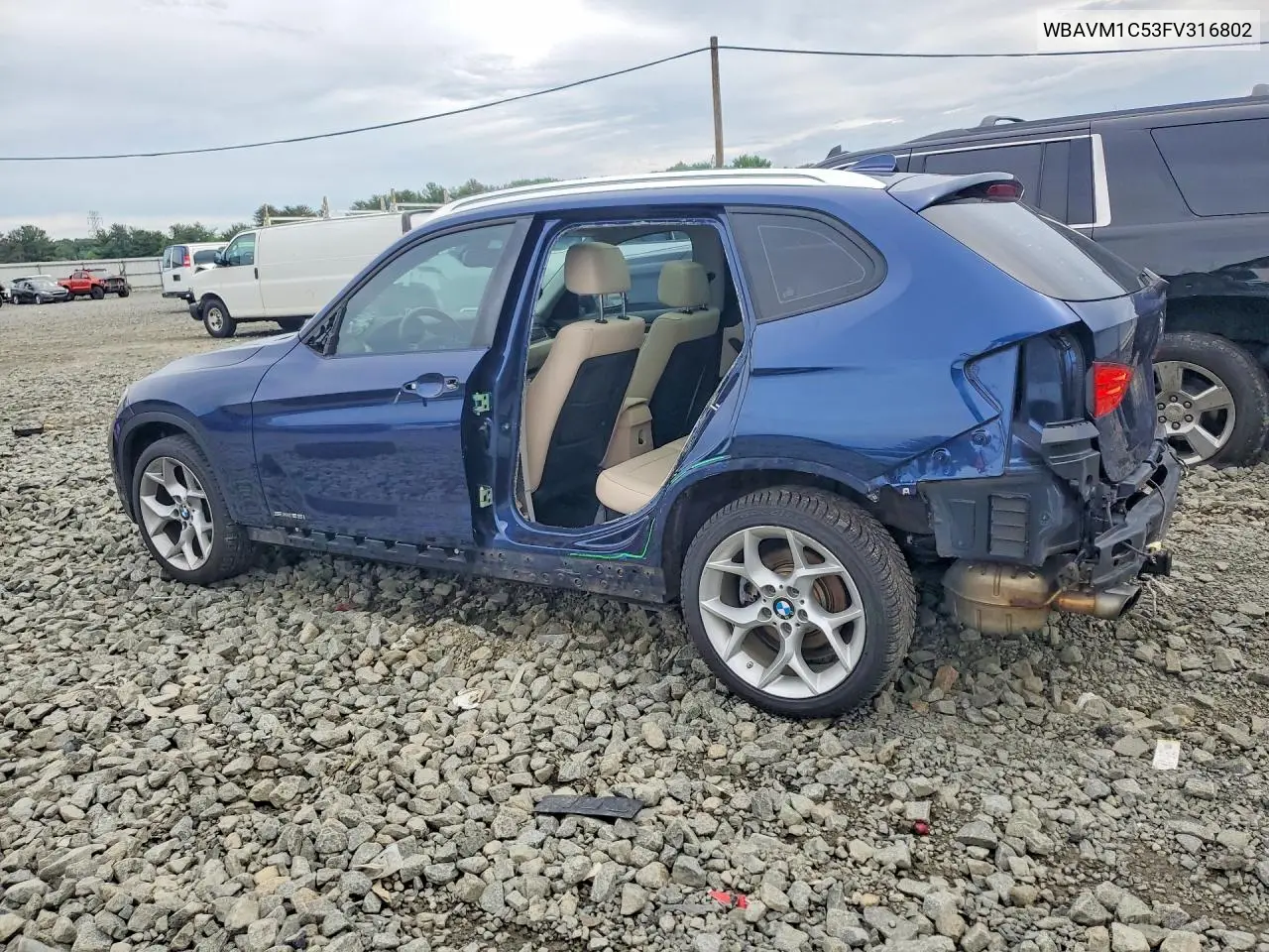 2015 BMW X1 Sdrive28I VIN: WBAVM1C53FV316802 Lot: 57467936