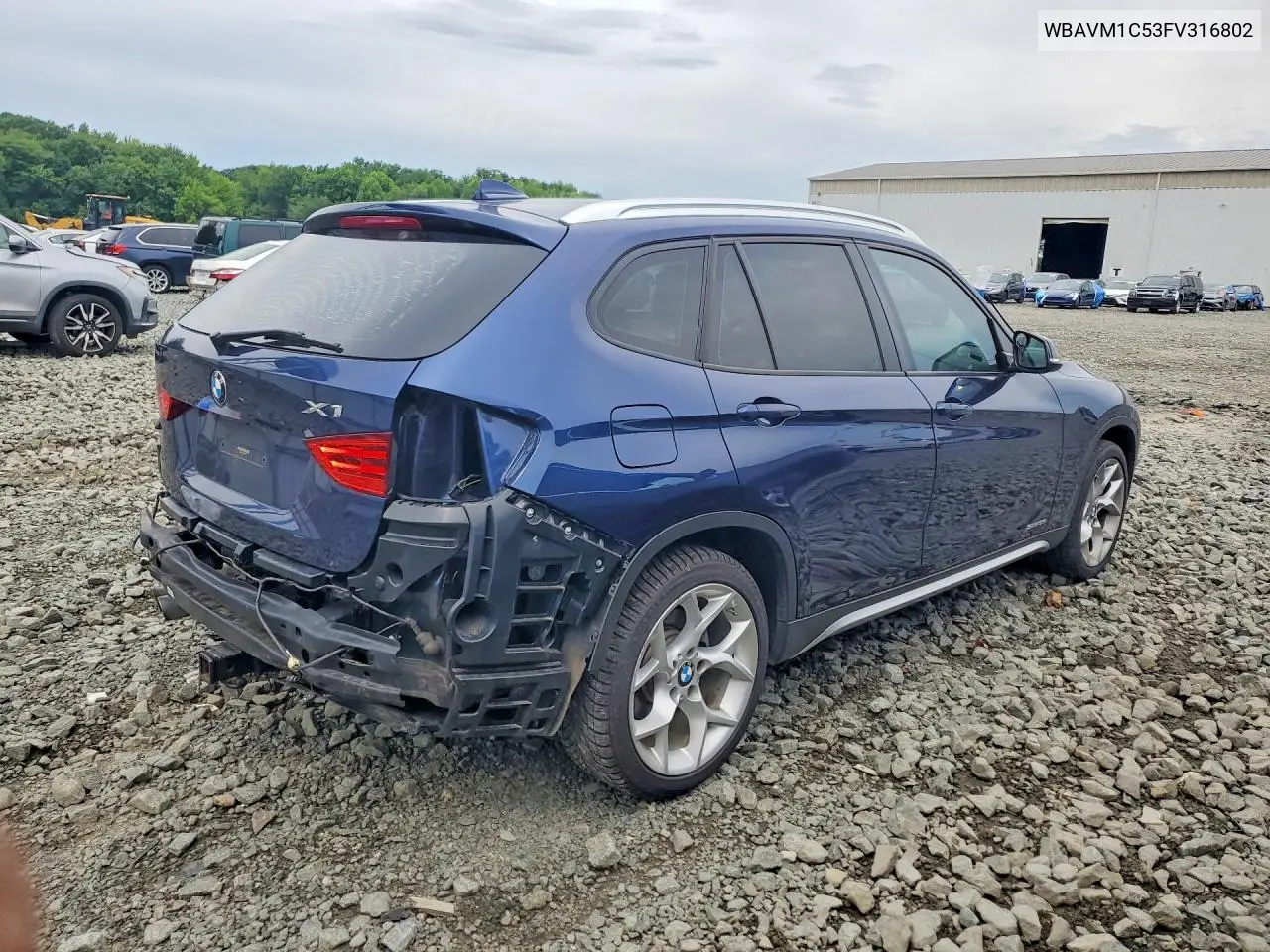 2015 BMW X1 Sdrive28I VIN: WBAVM1C53FV316802 Lot: 57467936