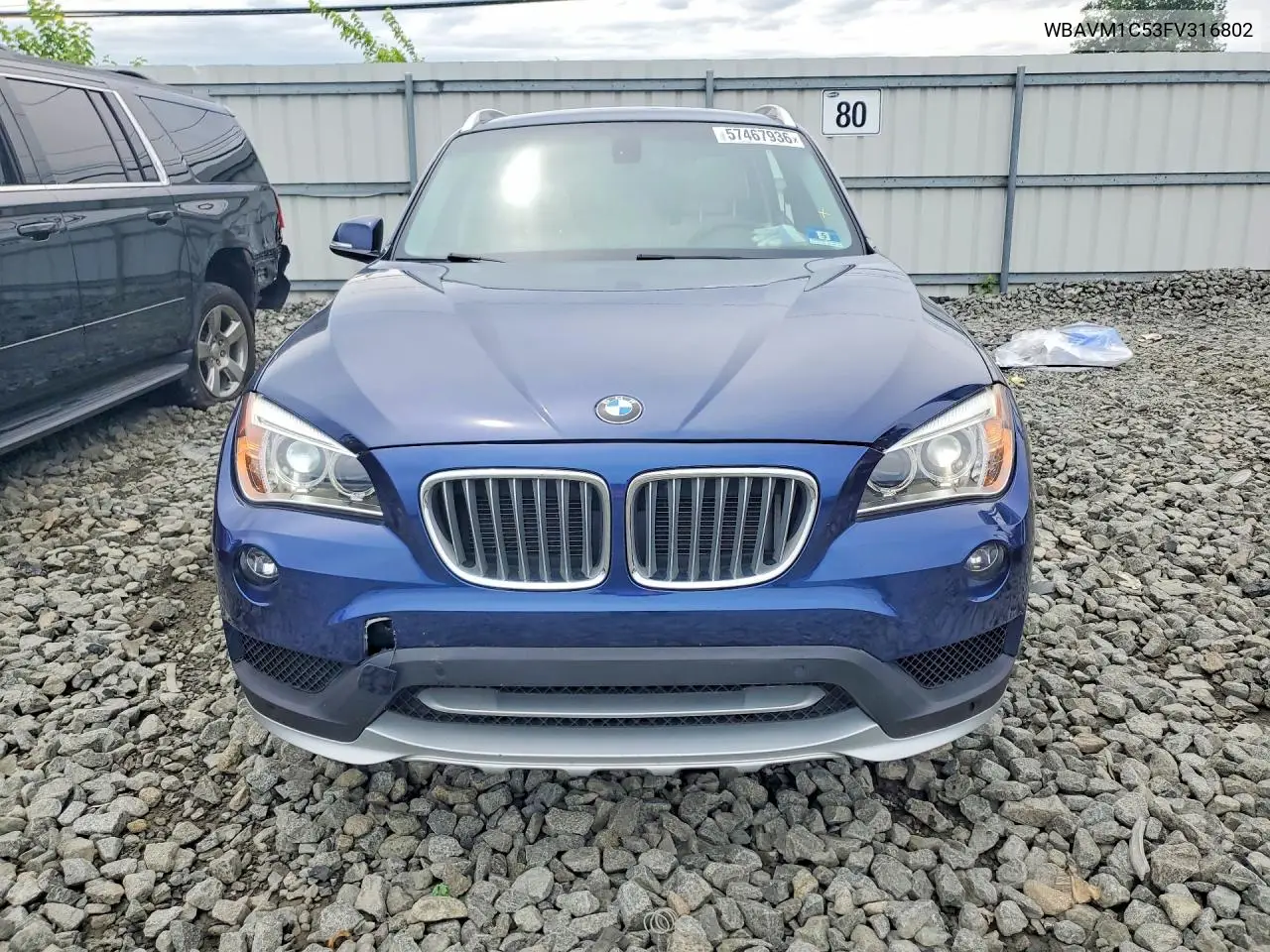 2015 BMW X1 Sdrive28I VIN: WBAVM1C53FV316802 Lot: 57467936