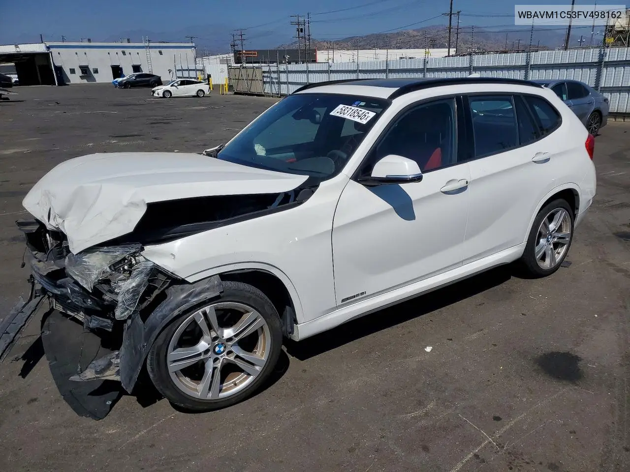 2015 BMW X1 Sdrive28I VIN: WBAVM1C53FV498162 Lot: 58318546