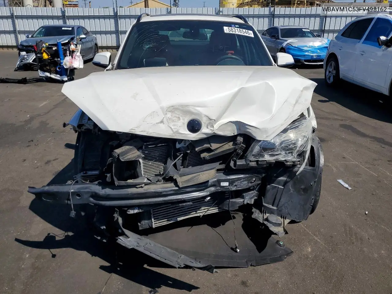 2015 BMW X1 Sdrive28I VIN: WBAVM1C53FV498162 Lot: 58318546