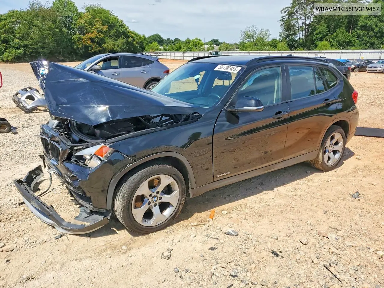 2015 BMW X1 Sdrive28I VIN: WBAVM1C55FV319457 Lot: 58706936