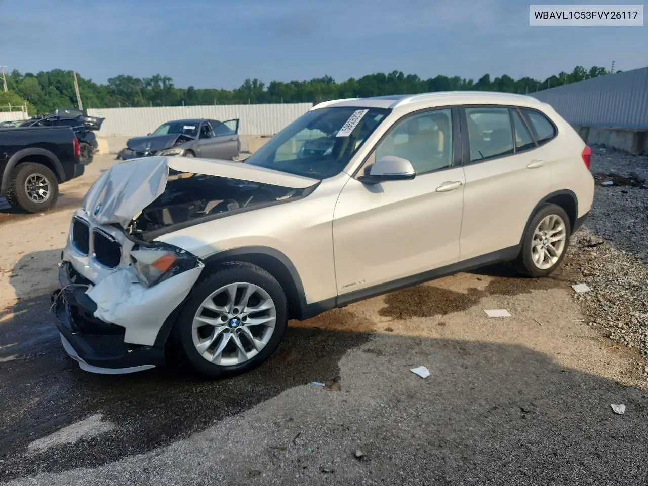 2015 BMW X1 xDrive28I VIN: WBAVL1C53FVY26117 Lot: 59805206