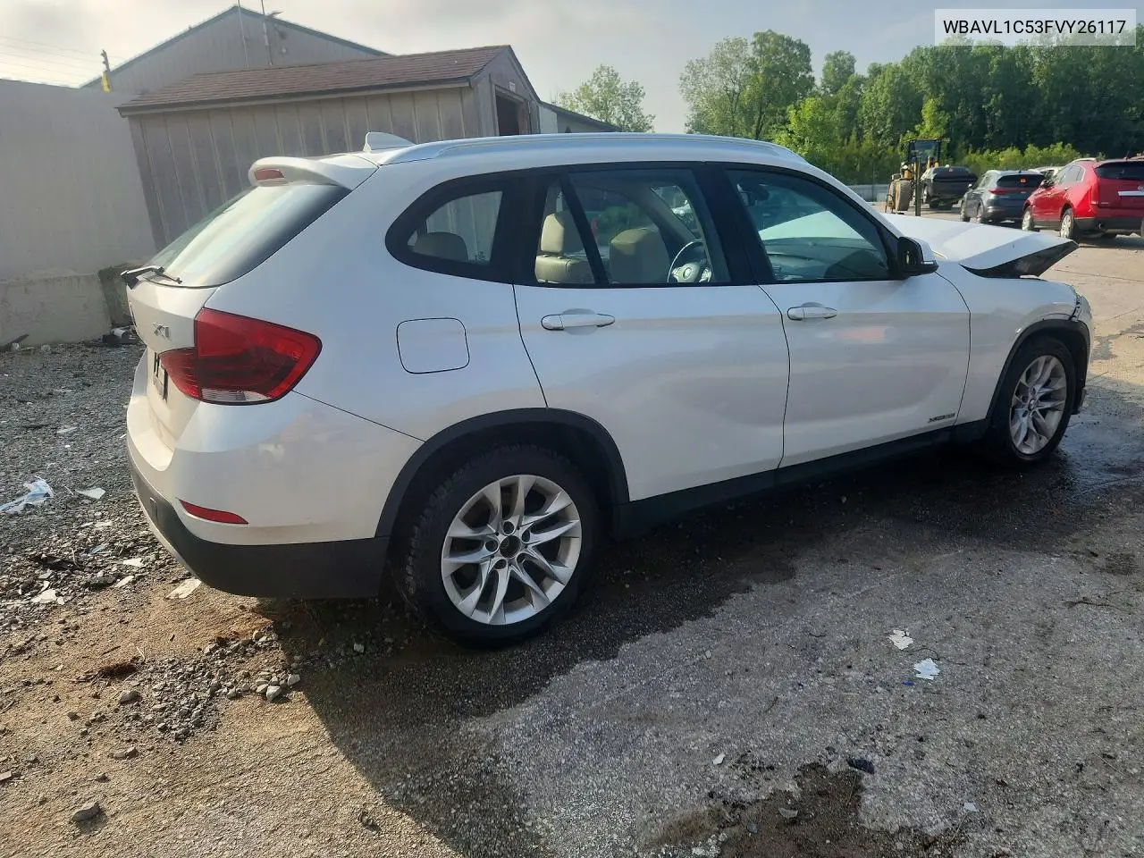 2015 BMW X1 xDrive28I VIN: WBAVL1C53FVY26117 Lot: 59805206
