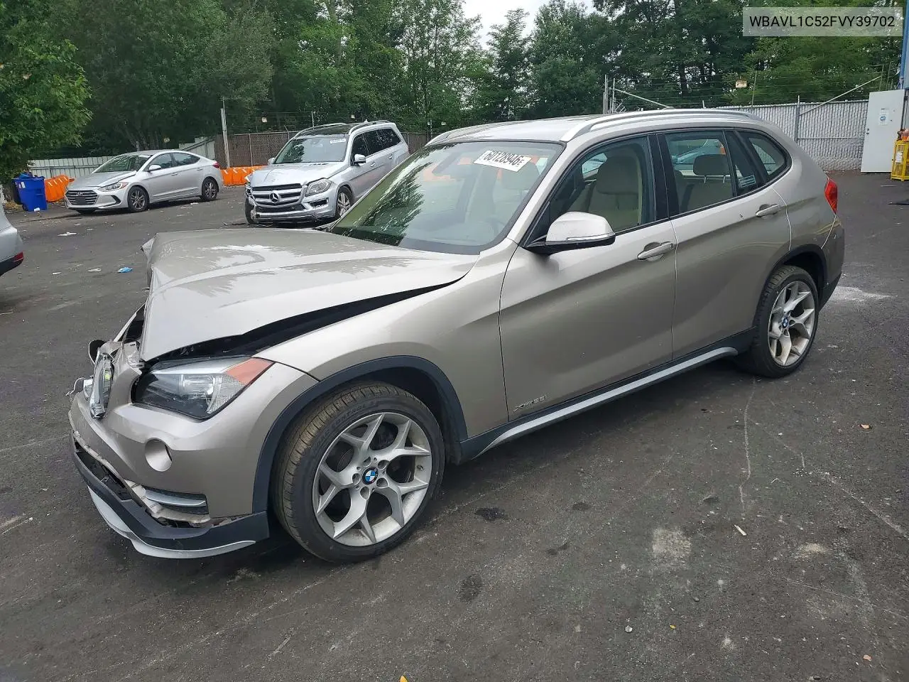 2015 BMW X1 xDrive28I VIN: WBAVL1C52FVY39702 Lot: 60128946