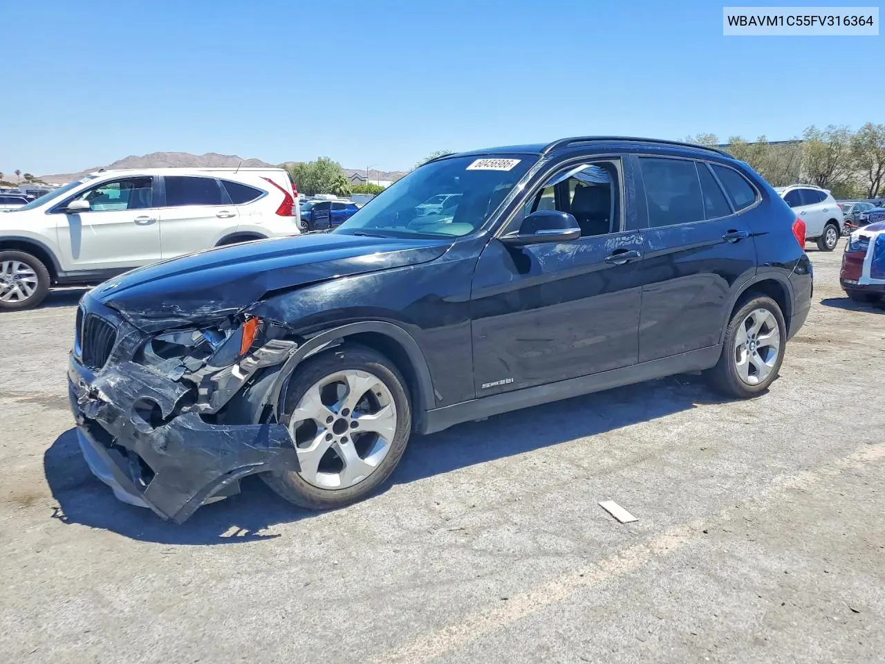 2015 BMW X1 Sdrive28I VIN: WBAVM1C55FV316364 Lot: 60456986