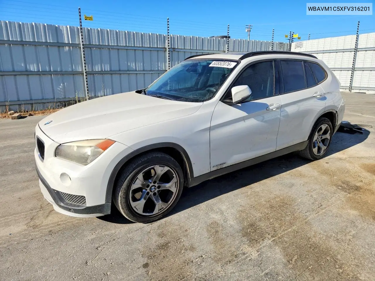 2015 BMW X1 Sdrive28I VIN: WBAVM1C5XFV316201 Lot: 60852076