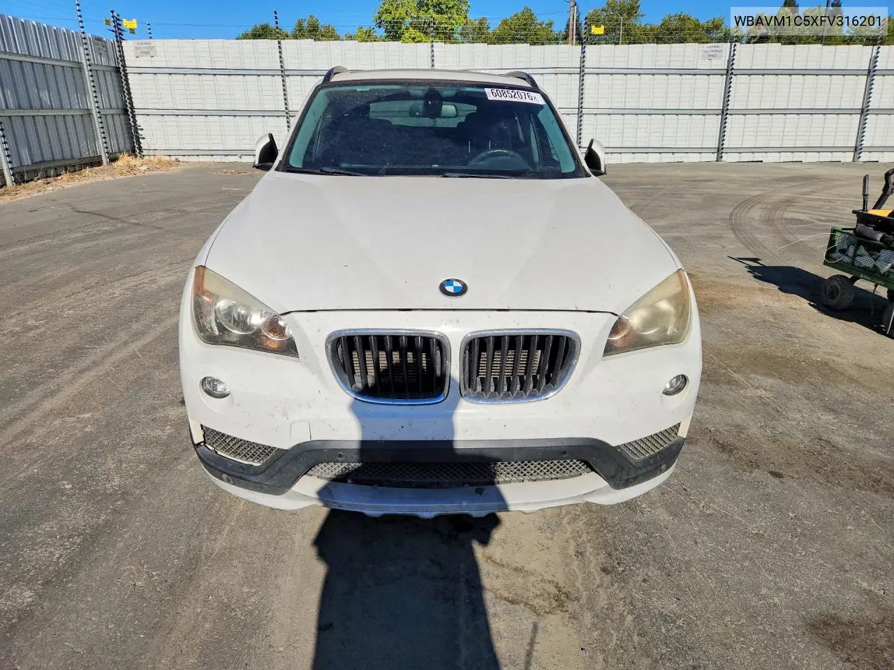 2015 BMW X1 Sdrive28I VIN: WBAVM1C5XFV316201 Lot: 60852076