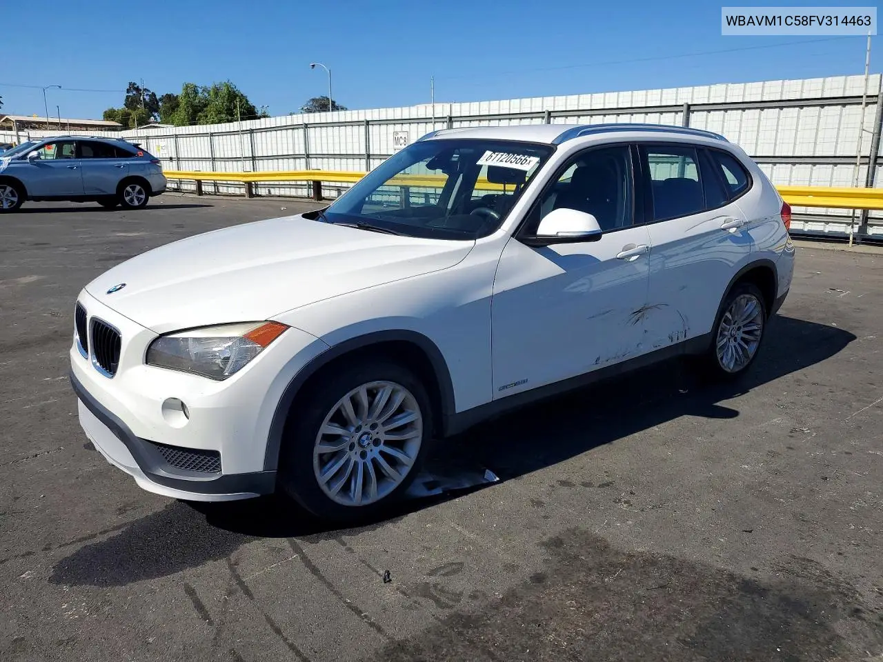 2015 BMW X1 Sdrive28I VIN: WBAVM1C58FV314463 Lot: 61120566