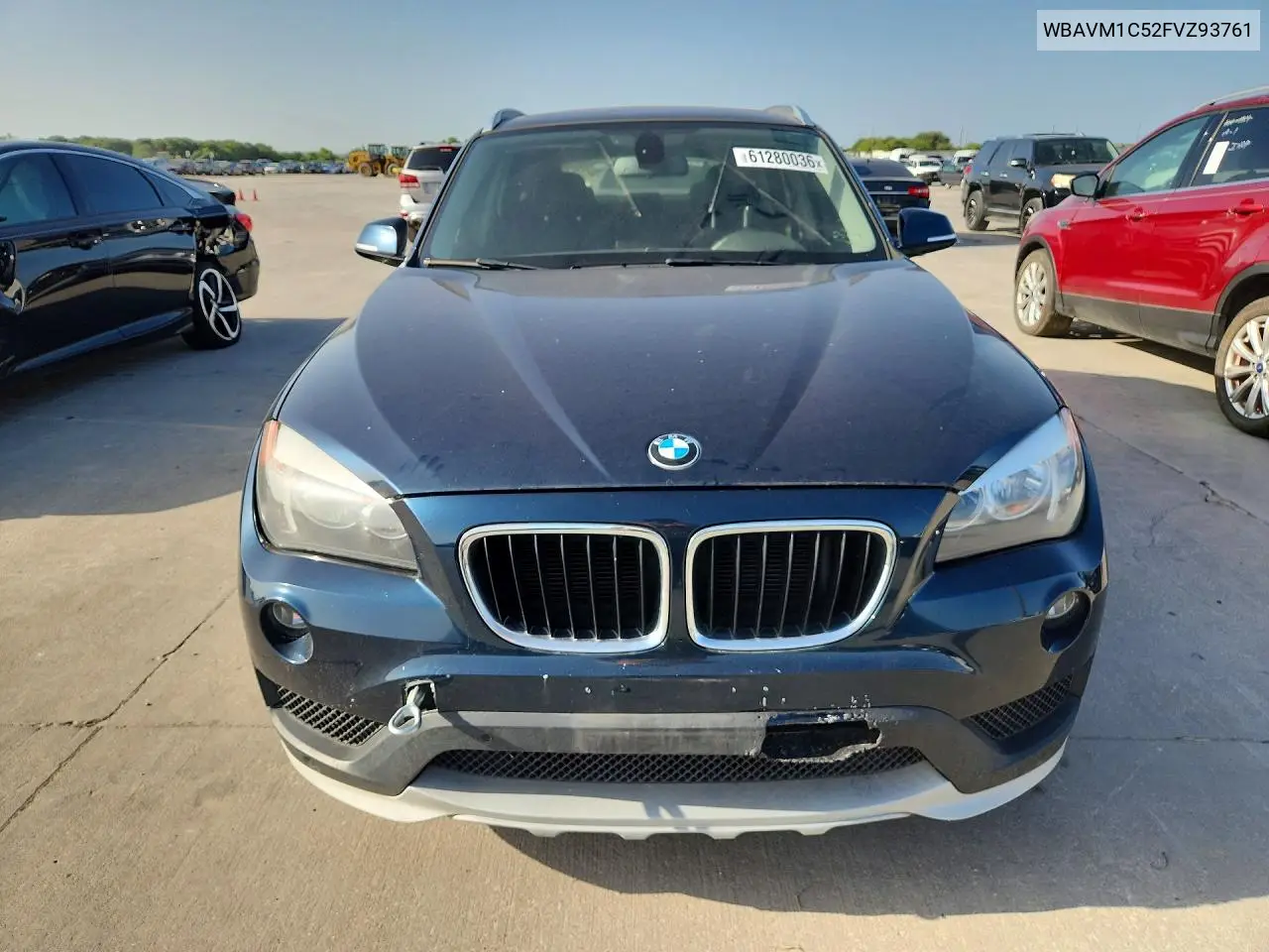 2015 BMW X1 Sdrive28I VIN: WBAVM1C52FVZ93761 Lot: 61280036