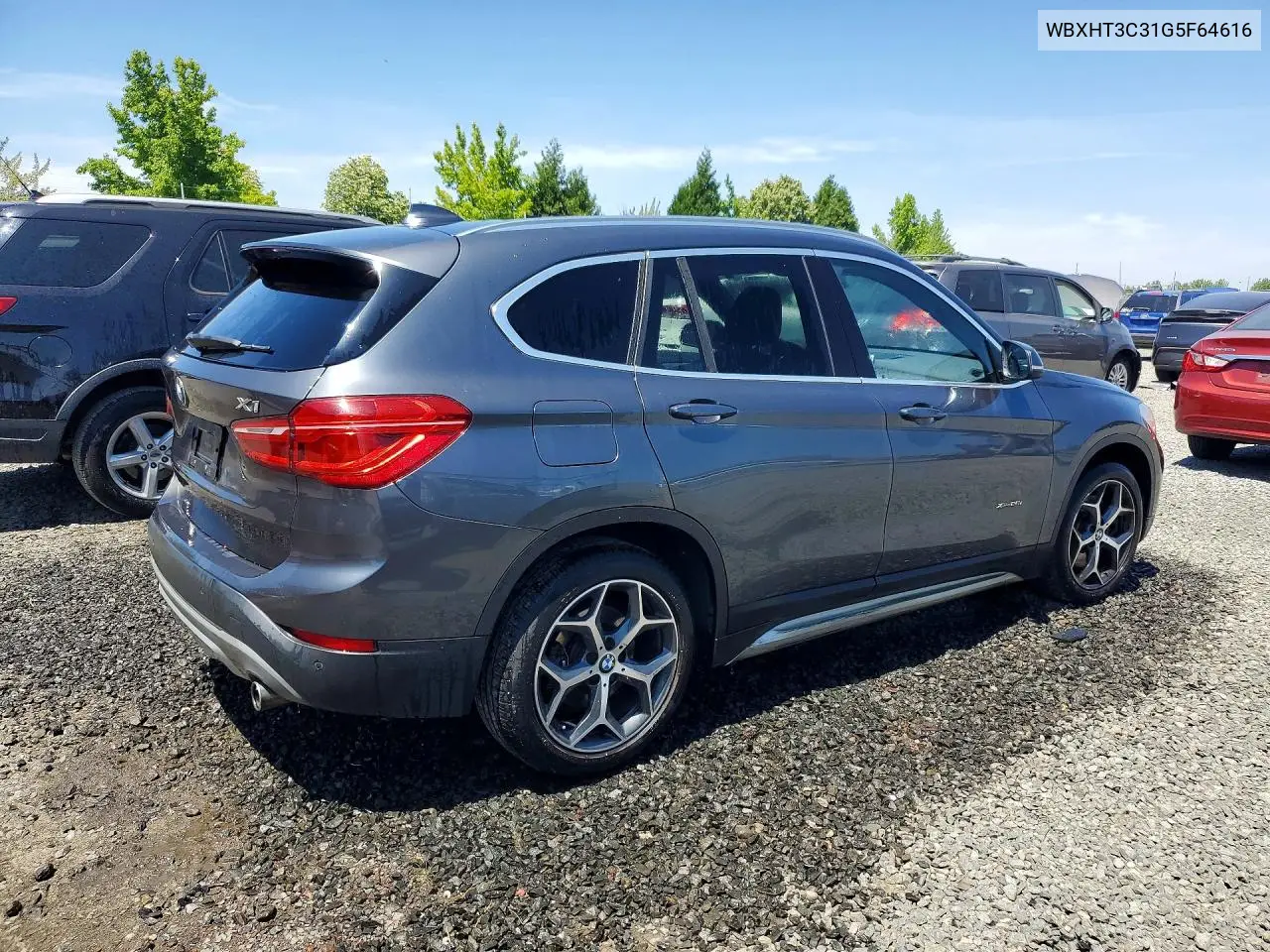 2016 BMW X1 xDrive28I VIN: WBXHT3C31G5F64616 Lot: 59953906