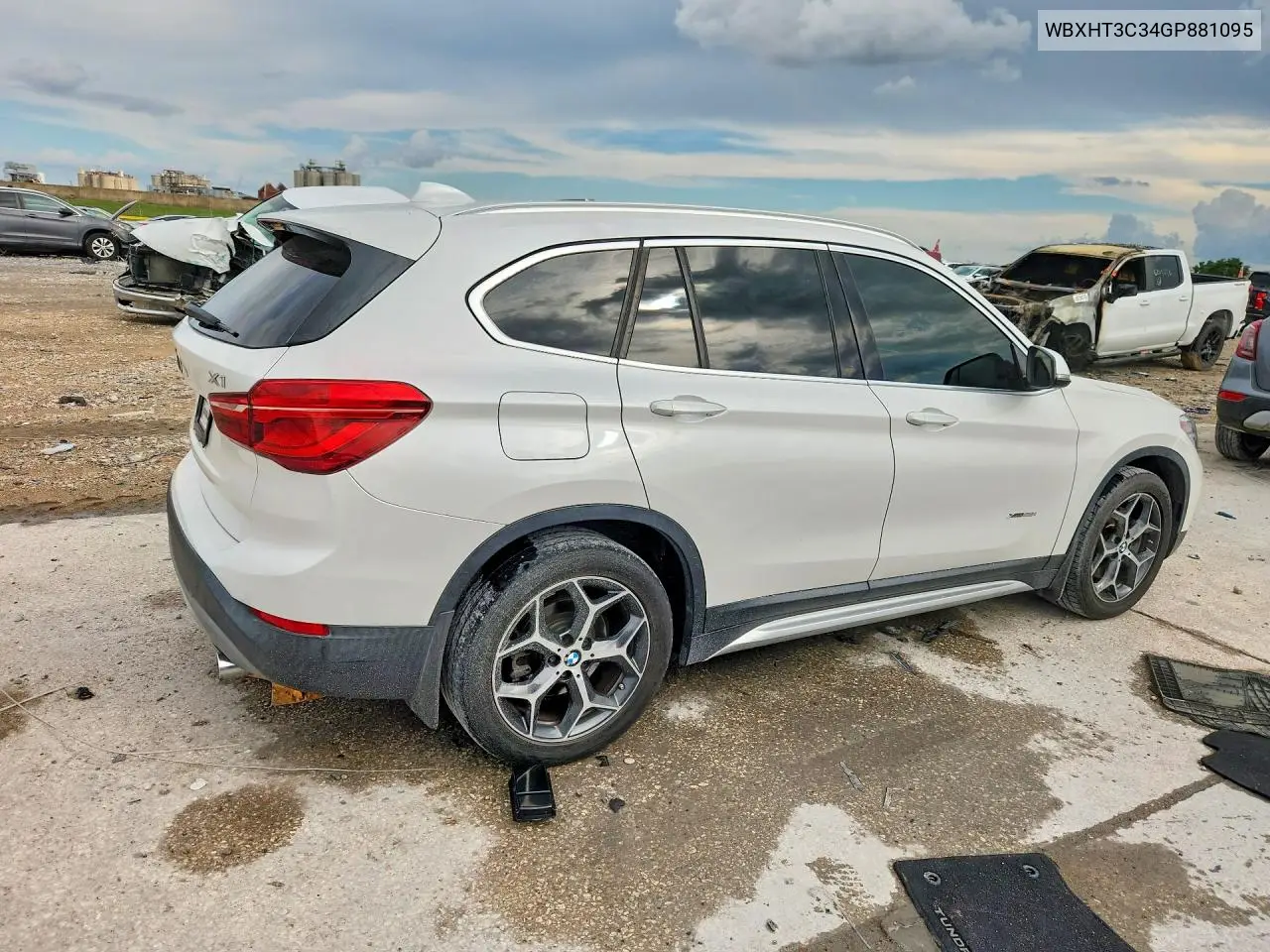2016 BMW X1 xDrive28I VIN: WBXHT3C34GP881095 Lot: 60761886
