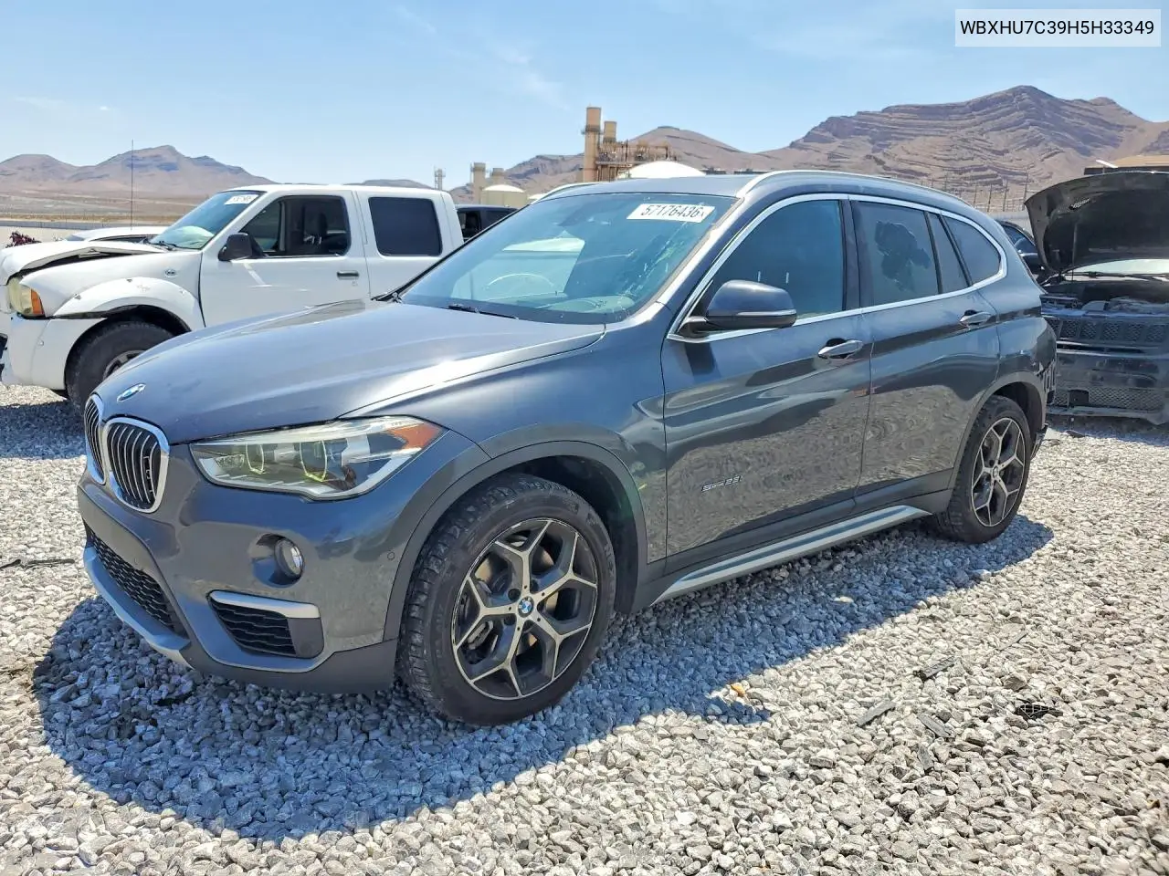 2017 BMW X1 Sdrive28I VIN: WBXHU7C39H5H33349 Lot: 57176436