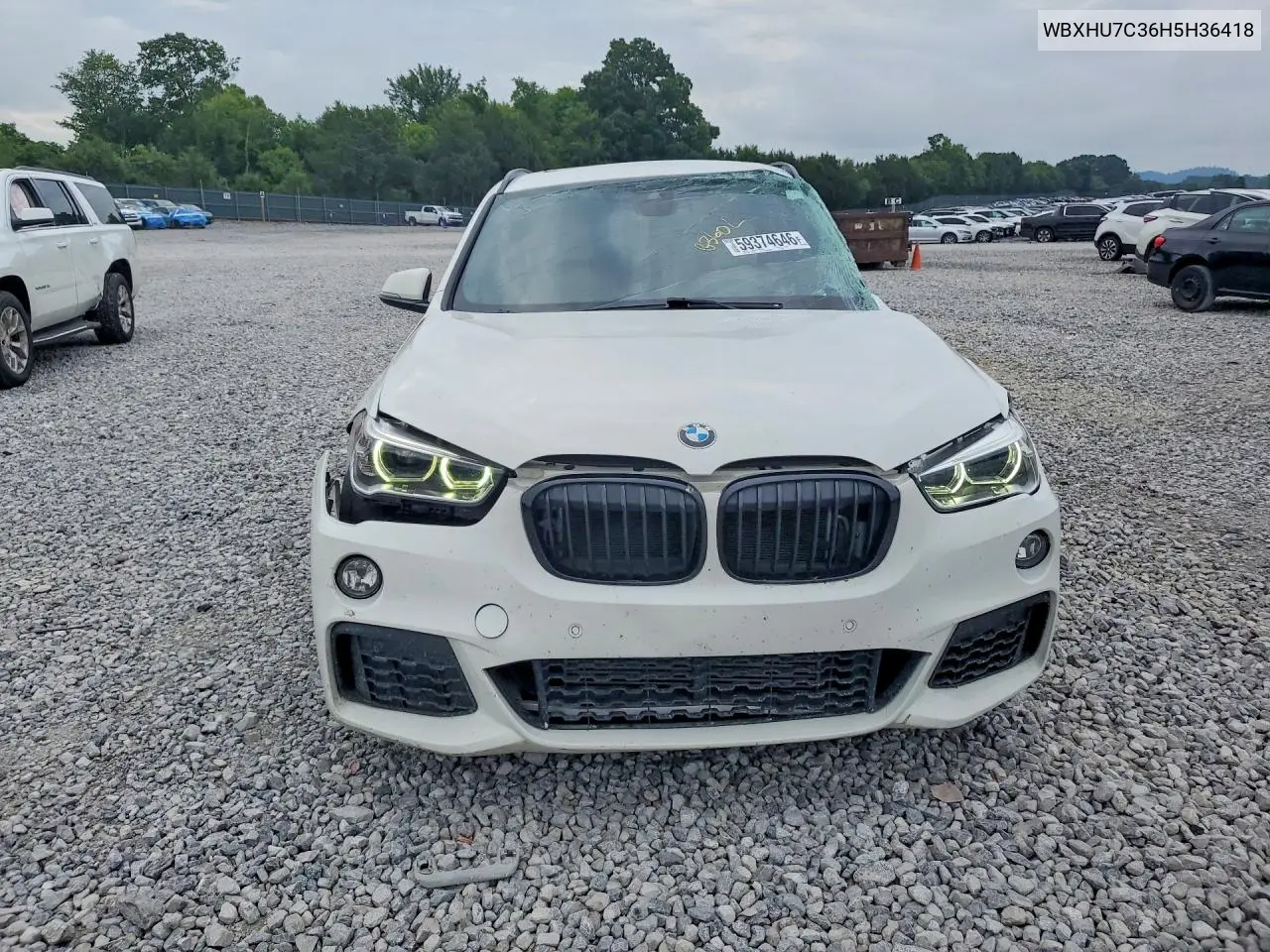 2017 BMW X1 Sdrive28I VIN: WBXHU7C36H5H36418 Lot: 59374646