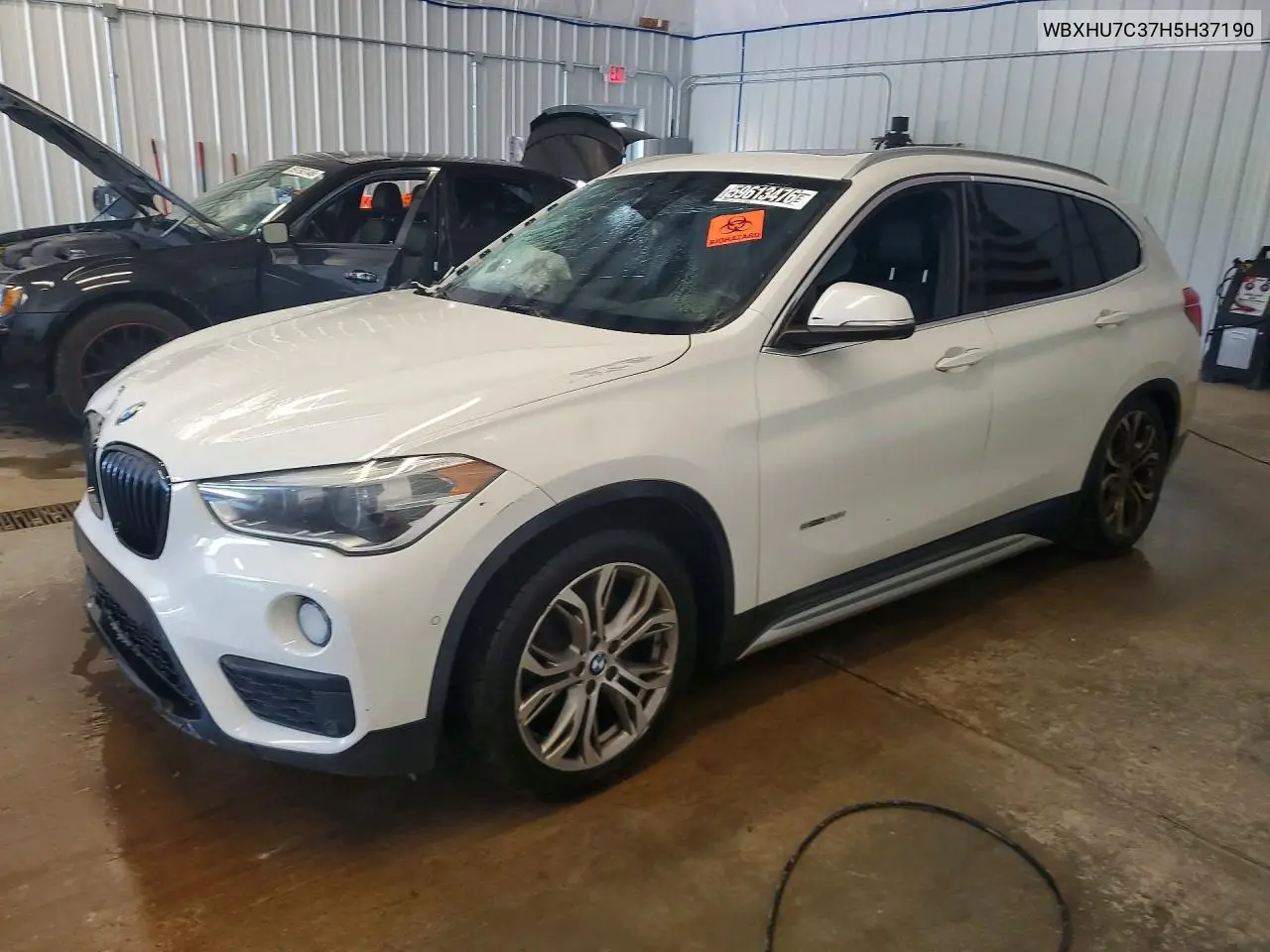 2017 BMW X1 Sdrive28I VIN: WBXHU7C37H5H37190 Lot: 59613476