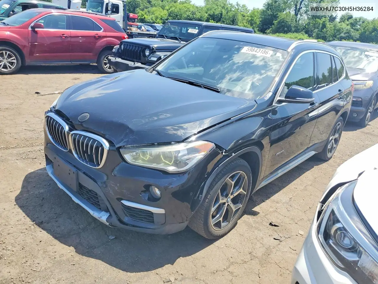 2017 BMW X1 Sdrive28I VIN: WBXHU7C30H5H36284 Lot: 59843186