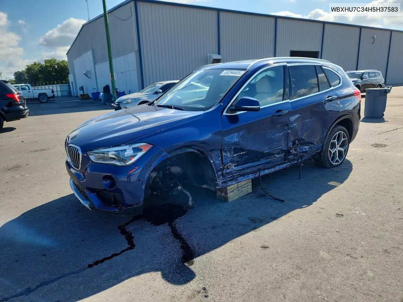 2017 BMW X1 Sdrive28I VIN: WBXHU7C34H5H37583 Lot: 60294406