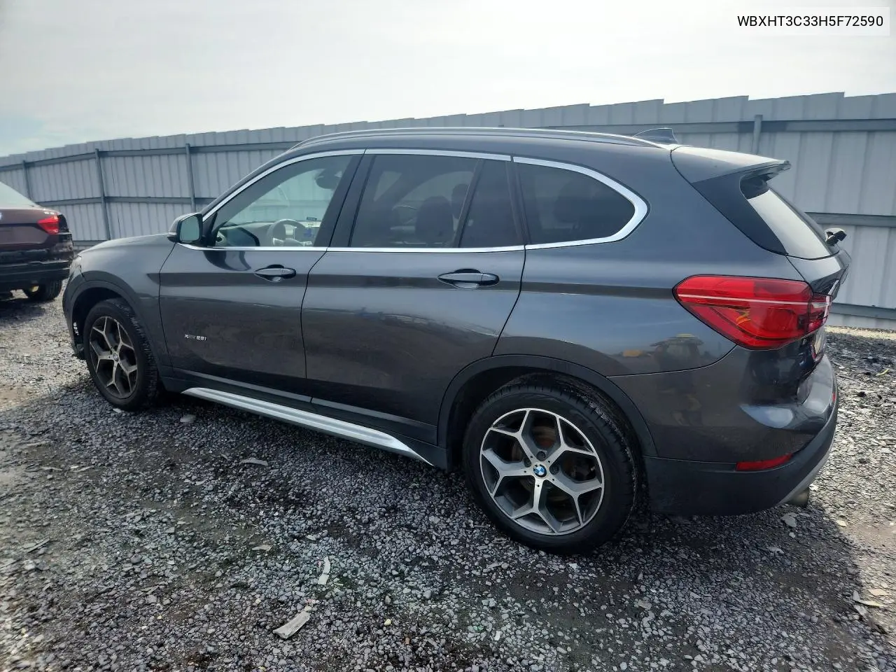 2017 BMW X1 xDrive28I VIN: WBXHT3C33H5F72590 Lot: 60752436