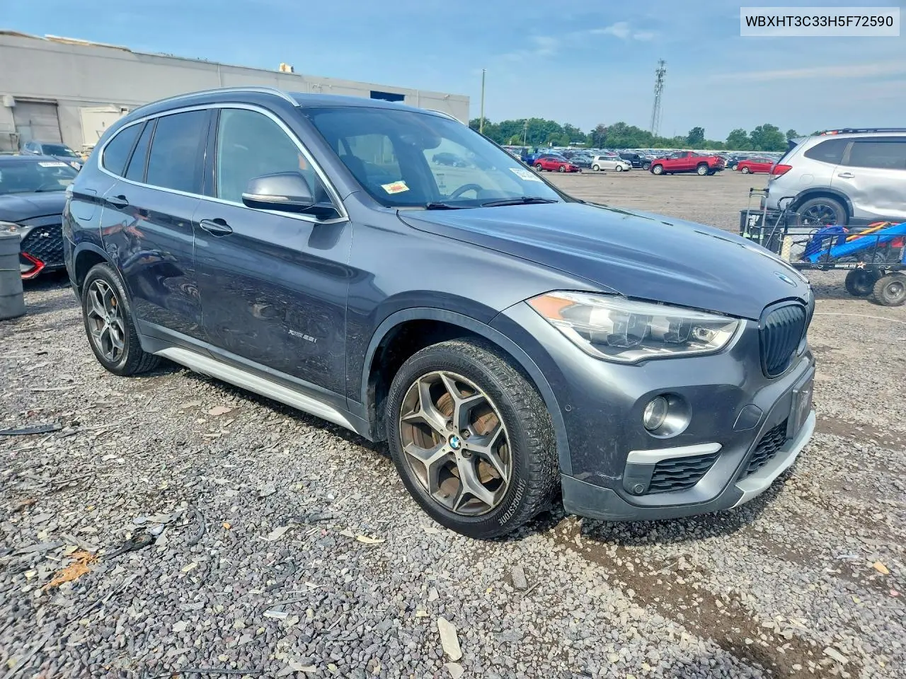 2017 BMW X1 xDrive28I VIN: WBXHT3C33H5F72590 Lot: 60752436