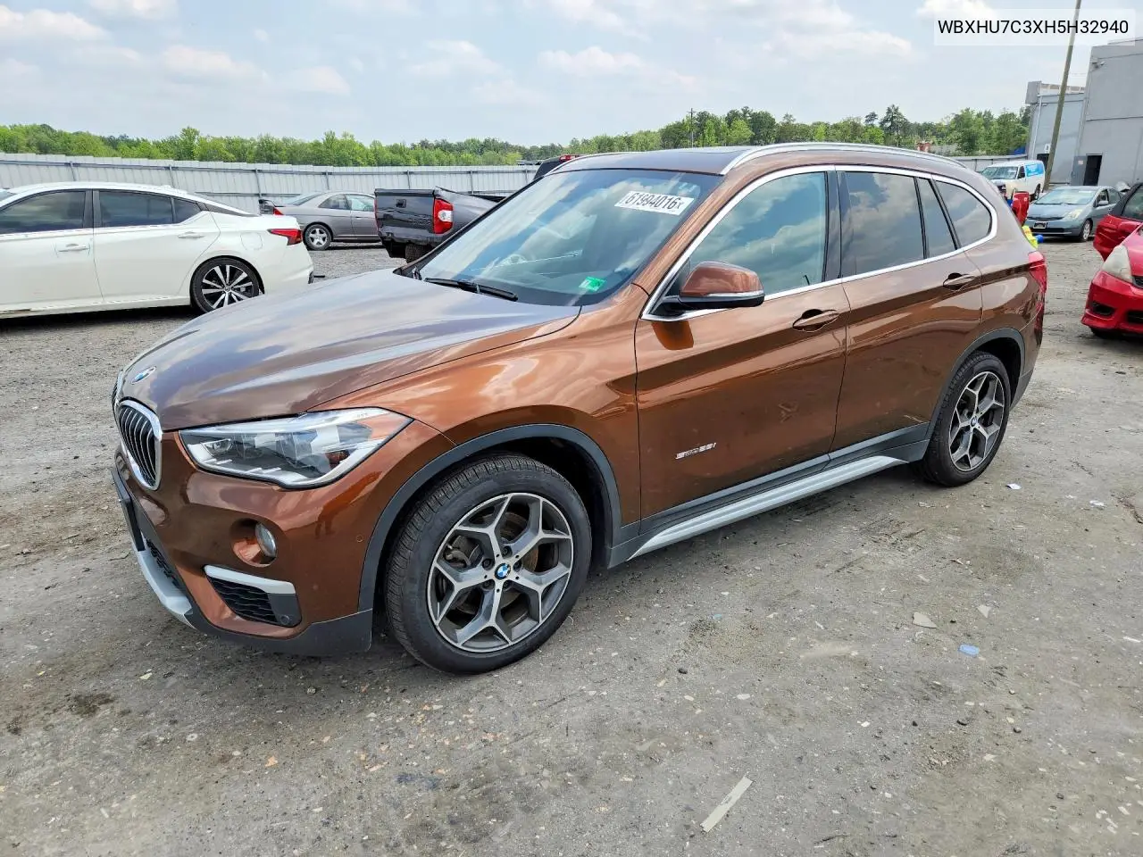 2017 BMW X1 Sdrive28I VIN: WBXHU7C3XH5H32940 Lot: 61994016